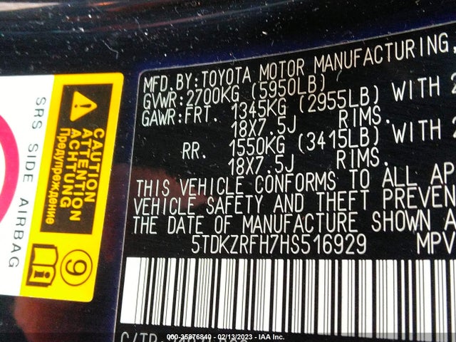 Toyota Highlander Xle/se 2017 5TDKZRFH7HS516929 Image 11