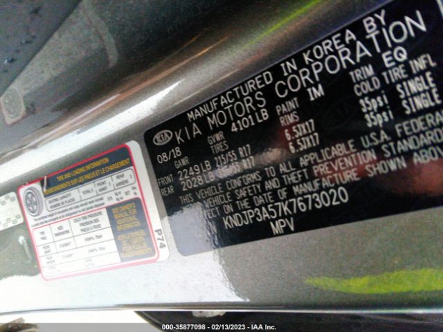 KNDJP3A57K7673020 KIA SOUL +