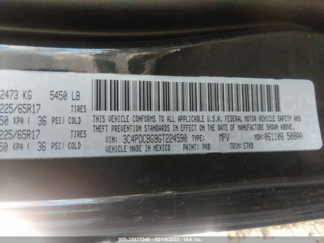 3C4PDCBG9GT224590 Dodge Journey Sxt