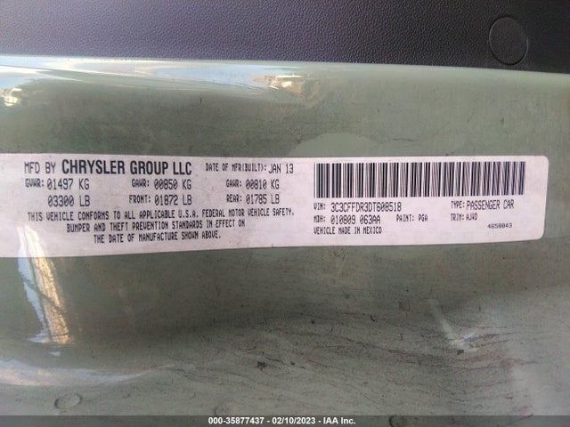3C3CFFDR3DT608518 Fiat 500 POP