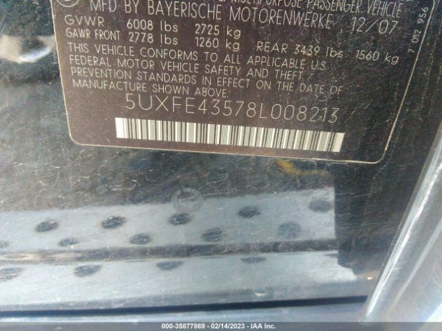 5UXFE43578L008213 BMW X5 3.0SI