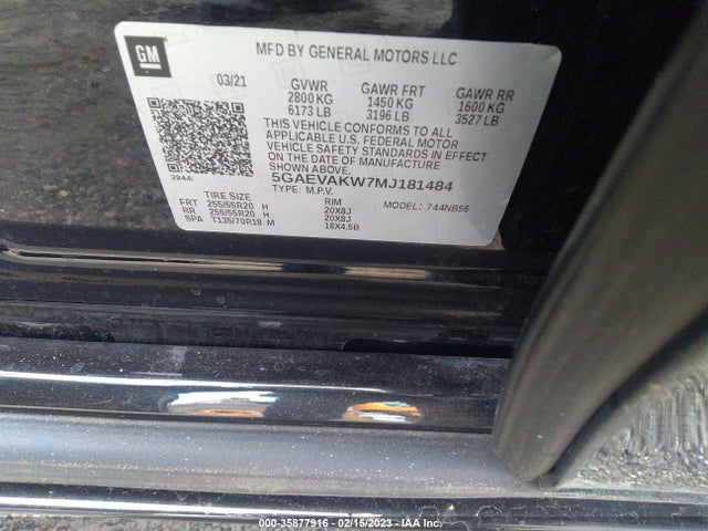 2021 Buick Enclave, VIN: 5GAEVAKW7MJ181484