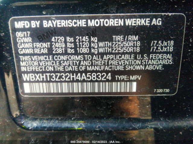 WBXHT3Z32H4A58324 BMW X1 Xdrive28i