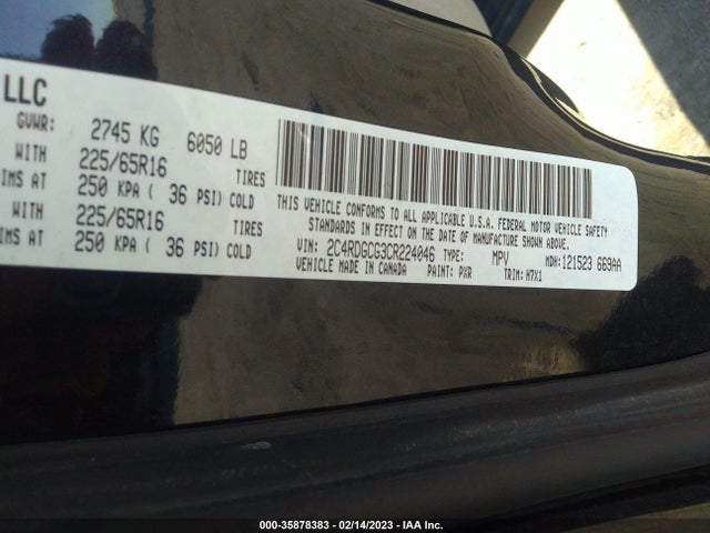 Dodge Grand Caravan Sxt 2012 2C4RDGCG3CR224046 Image 10