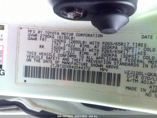 Lexus GX 470 2004 JTJBT20X840044372 Image 10