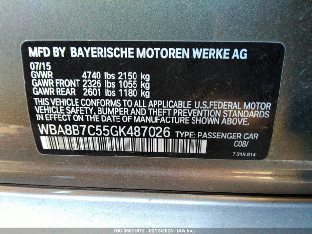 BMW 3 Series 340i Xdrive 2016 WBA8B7C55GK487026 Image 9
