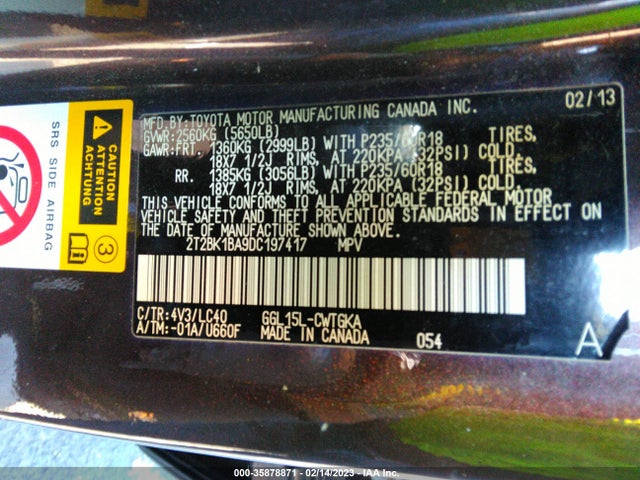 Lexus RX 350 2013 2T2BK1BA9DC197417 Image 10