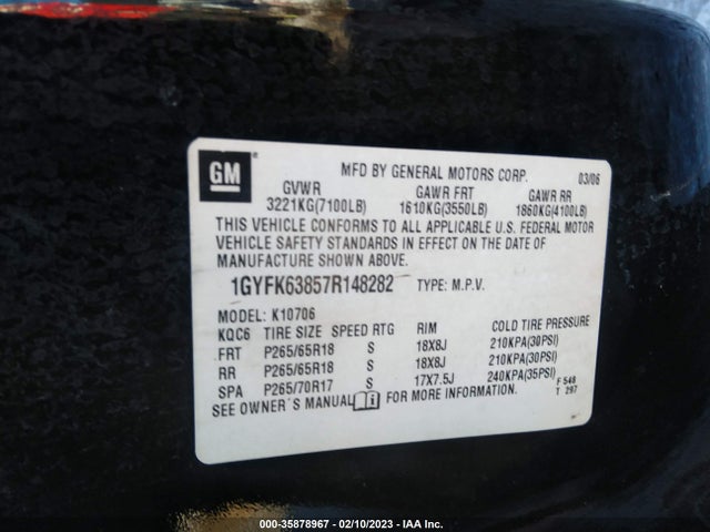 3GYFK62828G214967 Cadillac ESCALADE EXT