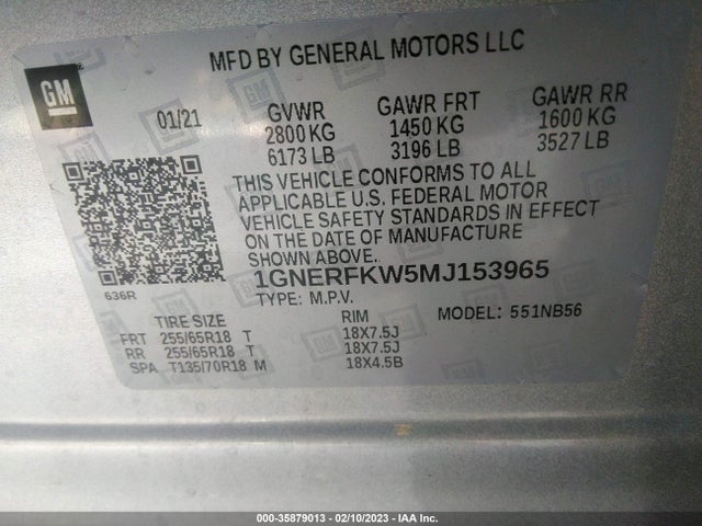 Chevrolet Traverse Ls 2021 1GNERFKW5MJ153965 Image 9