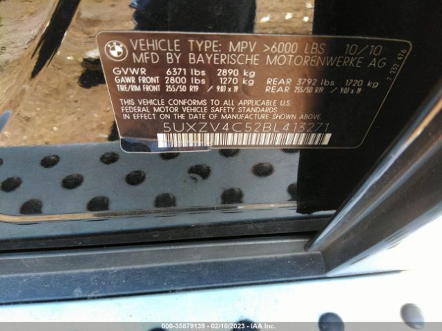 5UXZV4C52BL413271 BMW X5 35i