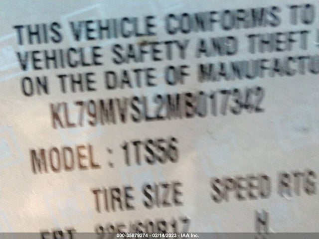 Chevrolet Trailblazer Activ 2021 KL79MVSL2MB017342 Image 9