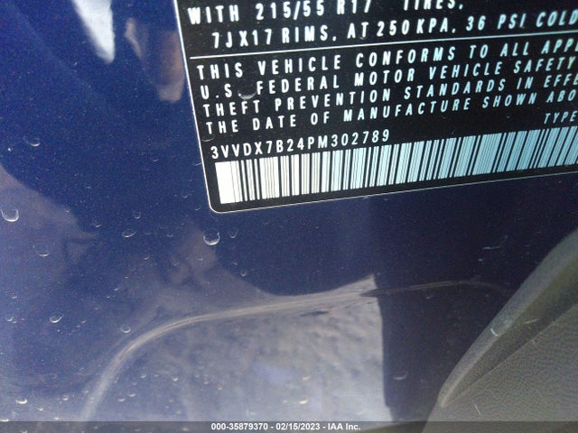 3VVDX7B24PM302789 Volkswagen Taos 1.5t S