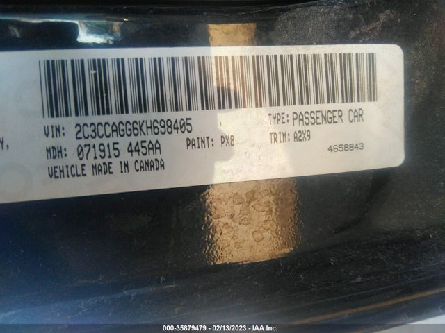 2019 Chrysler 300, VIN: 2C3CCAGG6KH698405