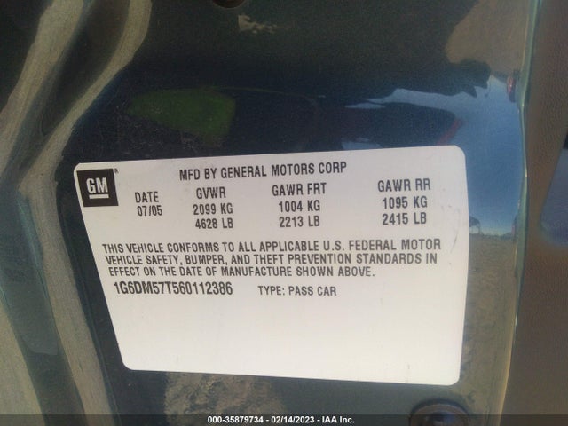 Cadillac CTS 2006 1G6DM57T560112386 Image 10