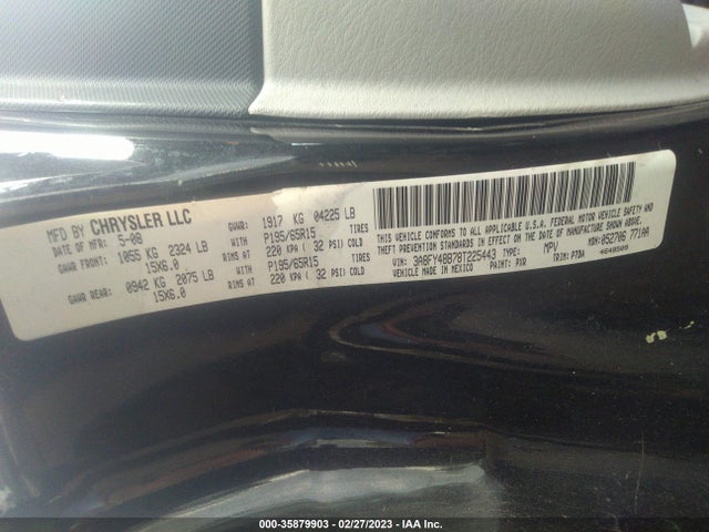 3A8FY48B78T225443 Chrysler Pt Cruiser