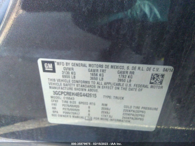 Chevrolet Silverado 1500 Lt 2014 3GCPCREH4EG442615 Image 10