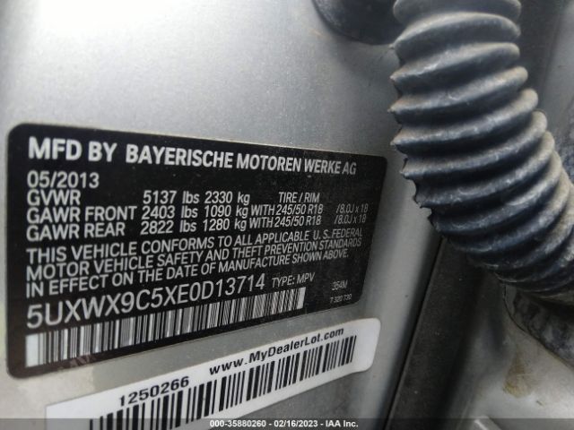 5UXWX9C5XE0D13714 BMW X3 Xdrive28i
