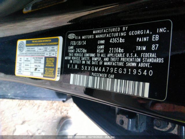 5XXGM4A79EG319540 KIA Optima Lx