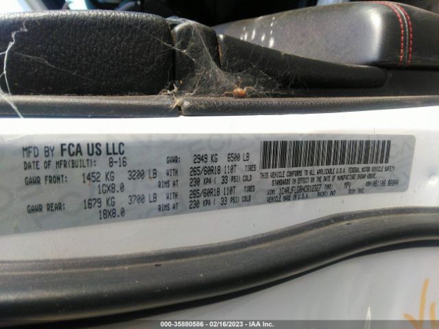 1C4RJFLG8HC612327 Jeep Grand Cherokee Trailhawk