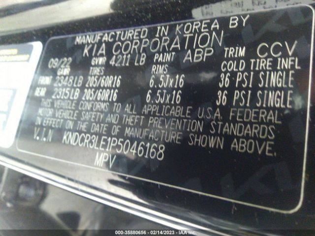 KNDCR3LE1P5046168 KIA NIRO EX