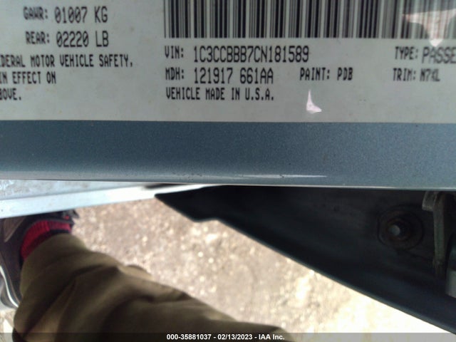 Chrysler 200 Touring 2012 1C3CCBBB7CN181589 Image 9