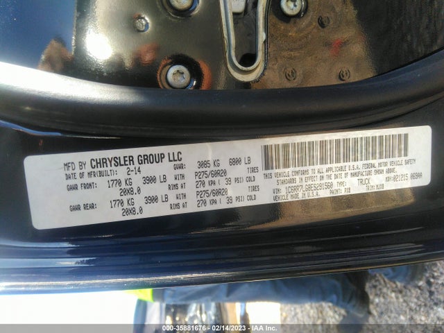 1C6RR7LG8ES291560 RAM 1500 Big Horn