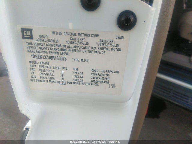 GMC YUKON SLT 2006 1GKEK13Z46R130078 Image 10