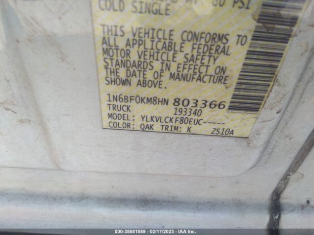1N6BF0KM8HN803366 Nissan Nv Cargo S