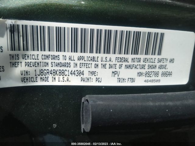 1J8GR48K88C144304 Jeep Grand Cherokee Laredo