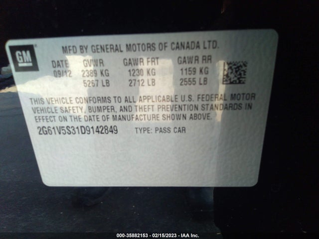 Cadillac Xts Platinum 2013 2G61V5S31D9142849 Image 10