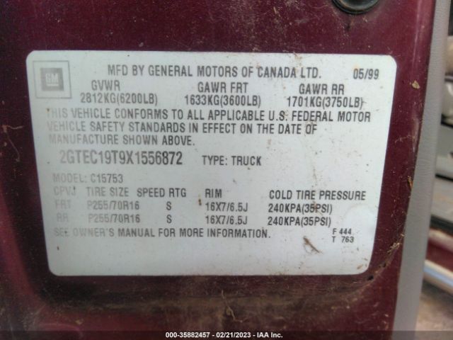 2GTEC19T9X1556872 GMC New Sierra 1500 Sle