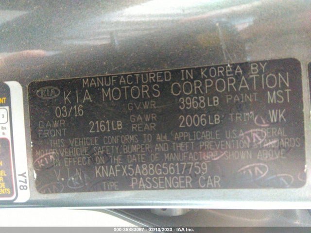KIA Forte 5-door Ex 2016 KNAFX5A88G5617759 Image 10