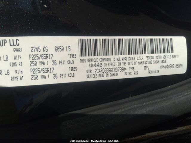 2C4RDGEG6ER375804 Dodge Grand Caravan R/t