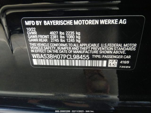 WBA53BH07PCL98455 BMW 5 Series 530i