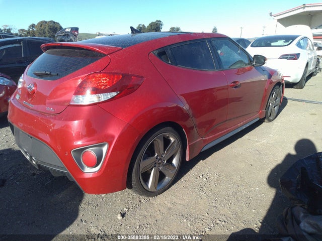 2013 HYUNDAI VELOSTER TURBO W/BLACK INT VIN: KMHTC6AEXDU127057