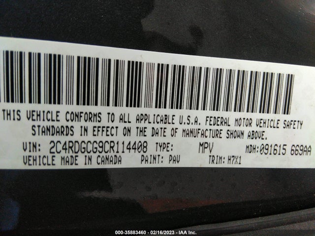 Dodge Grand Caravan Sxt 2012 2C4RDGCG9CR114408 Image 10