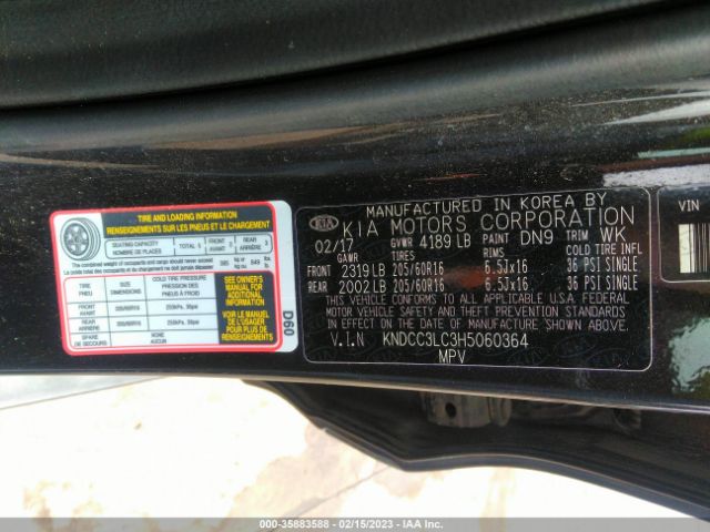 KNDCC3LC3H5060364 KIA NIRO EX