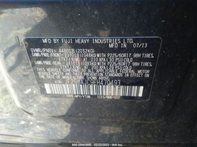 JF2SJAJC9EH470493 Subaru Forester 2.5i Limited