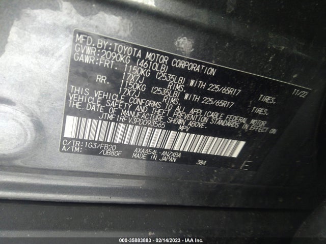 Toyota RAV4 LE 2023 JTMF1RFV3PD093565 Image 10