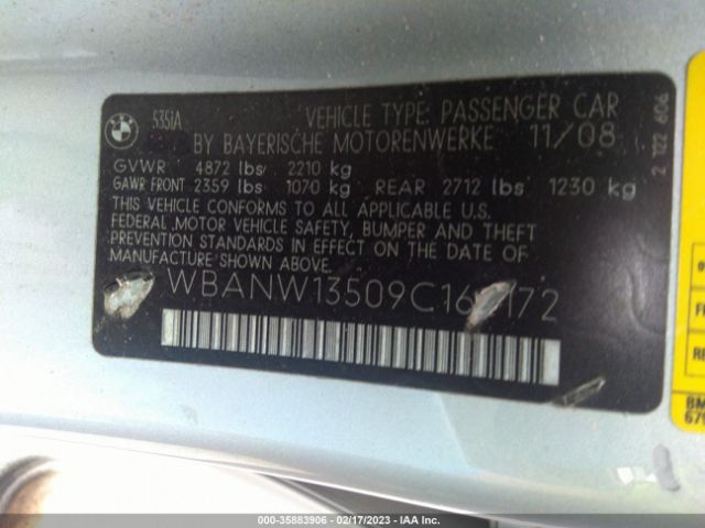WBANW13509C162172 BMW 5 Series 535i