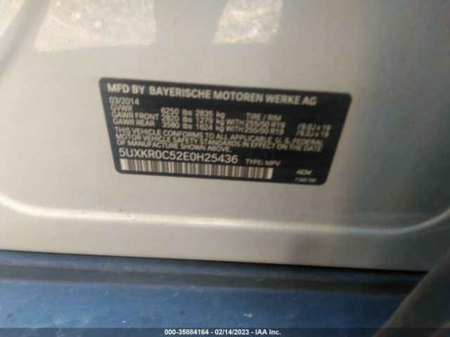 5UXKR0C52E0H25436 BMW X5 Xdrive35i