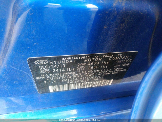 2020 Genesis G70, VIN: KMTG34LA1LU062703