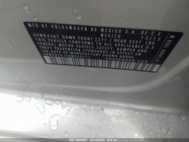 Volkswagen GLI 2013 3VW467AJ1DM255711 Image 10