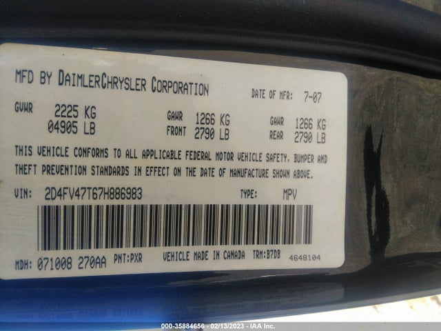 Dodge Magnum 2007 2D4FV47T67H886983 Image 10