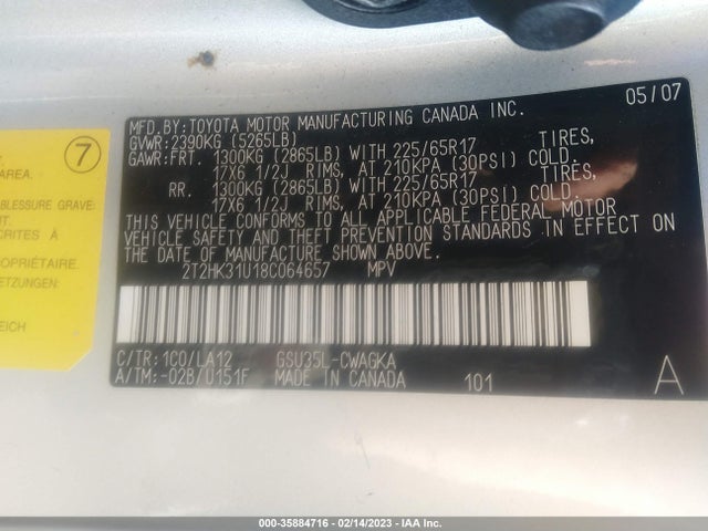 Lexus RX 350 2008 2T2HK31U18C064657 Image 11