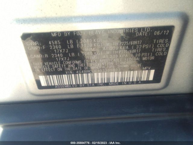 4S4BRCLC1D3205803 Subaru Outback 2.5i Limited