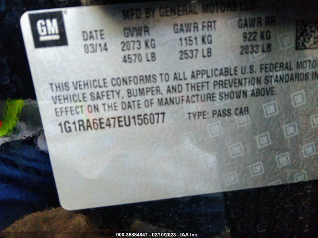 Chevrolet Volt 2014 1G1RA6E47EU156077 Image 11