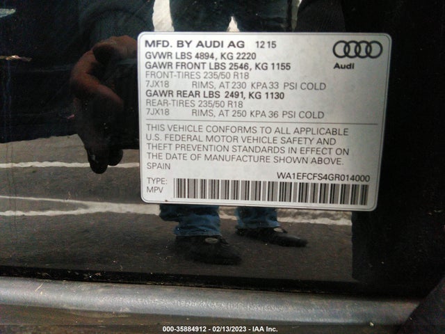 WA1EFCFS4GR014000 Audi Q3 Premium Plus