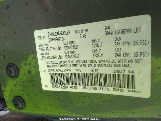 Dodge Ram 1500 St 2006 1D7HA18N26J132210 Image 10