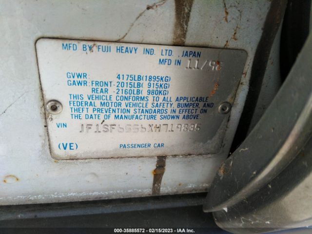 JF1SF6556XH719835 Subaru FORESTER S